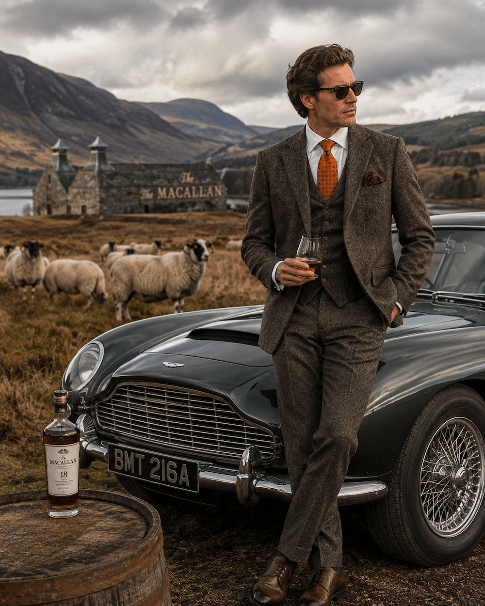 Donegal Tweed Maßanzug Abraham Moon & Sons